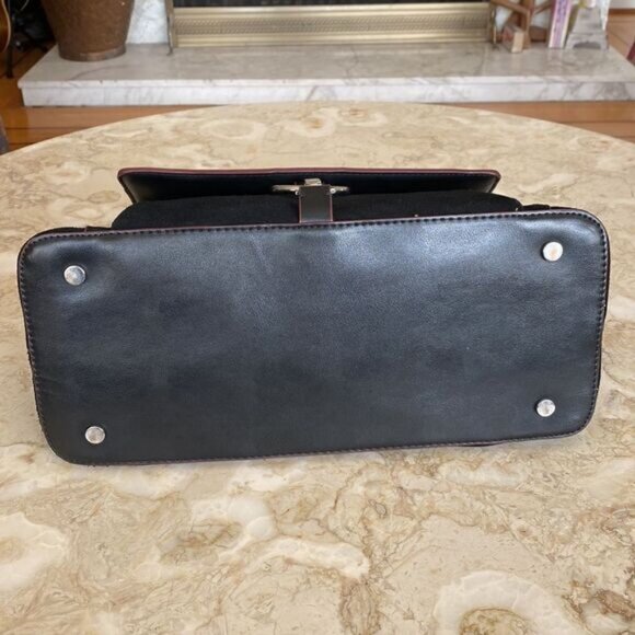 Zara Basic Collection Suede Satchel Bag - Picture 5 of 7